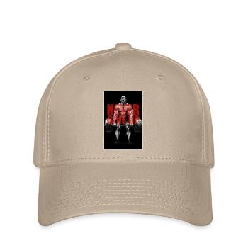 Never_Give_up_2 - Casquette Flexfit - kaki - Devant