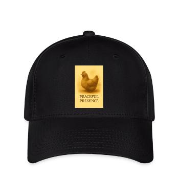 Quiet chicken presence - Flexfit Cap - black - Front