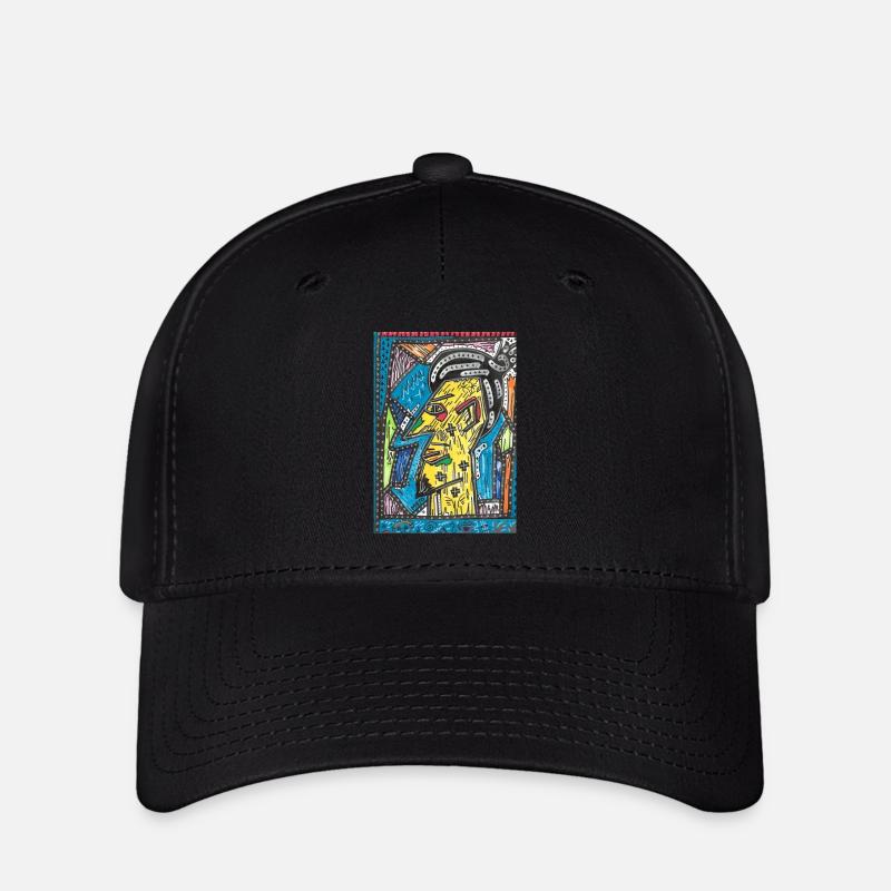 Sage profile (Handmade drawing) - Flexfit Cap - black