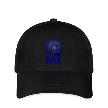 Lost in the Cosmos - Astronaut - Weltall - Flexfit Cap - Schwarz - Vorne