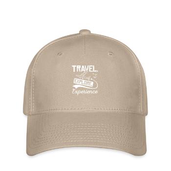 Travel Explore Experience - Flexfit Cap - khaki - Front