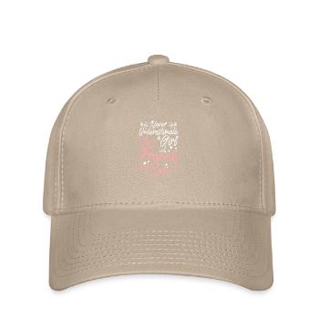 Never underestimate a girl with a french horn - Flexfit Cap - khaki - Front