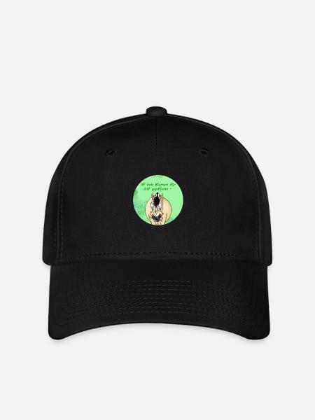 Blumen - Flexfit Cap - Schwarz