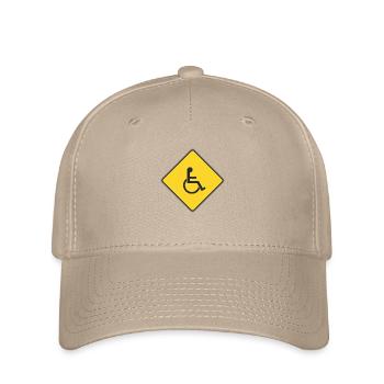Road Sign for invalids - Flexfit Cap - khaki - Front
