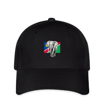 Elephant flag of Namibia - Flexfit Cap - black - Front