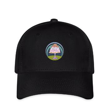 Kuchen - Flexfit Cap - Schwarz - Vorne