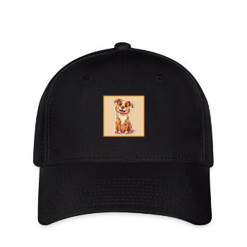 Dog Cartoon 7 - Flexfit Cap - black - Front