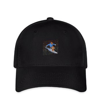 Snowboarding Sport Downhill Skiing Holidays - Flexfit Cap - black - Front
