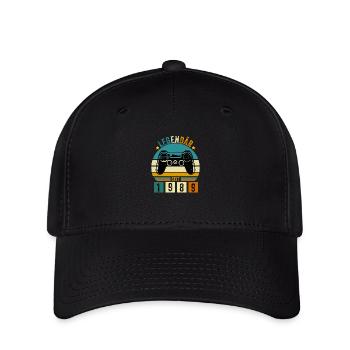 legendär seit 1989 konsole gamer 1989 - Flexfit Cap - Schwarz - Vorne