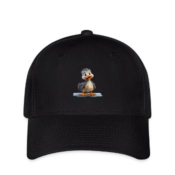 Drôle de caneton - Casquette Flexfit - noir - Devant