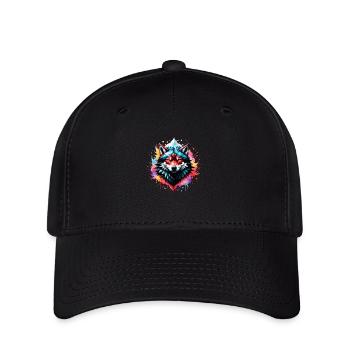 Wolf Tattoo - Flexfit Cap - black - Front