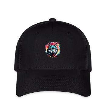 Wolf Tattoo - Flexfit Cap - black - Front