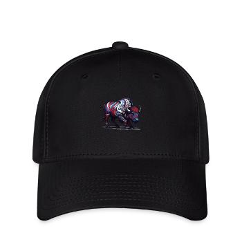 Couleur Buffalo - Casquette Flexfit - noir - Devant