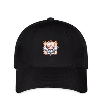 Engel meditieren - Flexfit Cap - Schwarz - Vorne