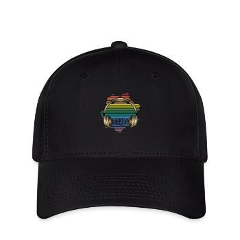 Earphone - Flexfit Cap - black - Front