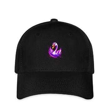 cygne Schwanau - Casquette Flexfit - noir - Devant