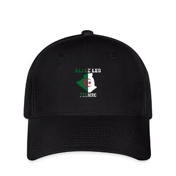 Allez LES fennec Maillot de Pied l'Algérie - Casquette Flexfit - noir - Devant