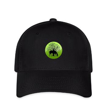 Pferd - Flexfit Cap - Schwarz - Vorne