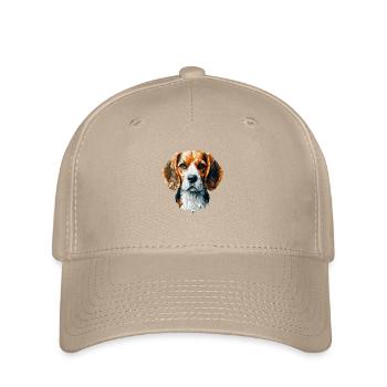 Beagle Polygonal - Casquette Flexfit - kaki - Devant