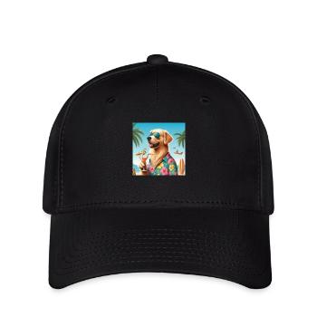 Lustiger Hund - Flexfit Cap - Schwarz - Vorne