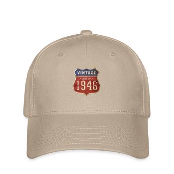 78 ans vintage 1946 édition limitée 78ème - Casquette Flexfit - kaki - Devant
