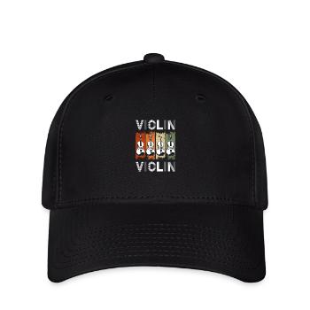 Violine Musikverein - Flexfit Cap - Schwarz - Vorne