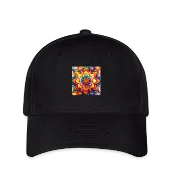 Mandala Time 2 - Flexfit Cap - Schwarz - Vorne