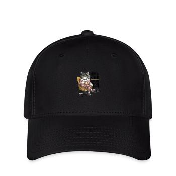 Meme au réveil je reste cool - Casquette Flexfit - noir - Devant
