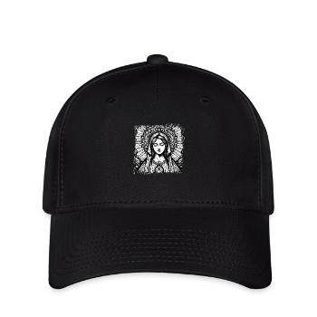 vierge marie jésus bible religion chrétienne chrétienne - Casquette Flexfit - noir - Devant