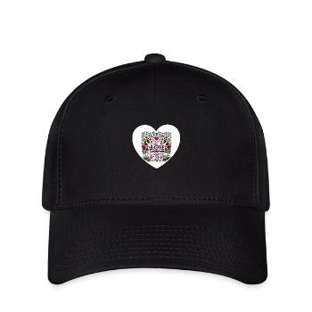 LIEBE KOMMT NICHT, ICH SUCHE DICH - Flexfit Cap - Schwarz - Vorne