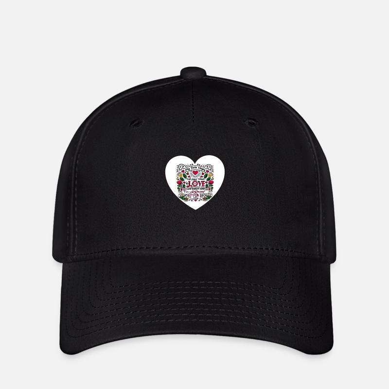 LIEBE KOMMT NICHT, ICH SUCHE DICH - Flexfit Cap - Schwarz