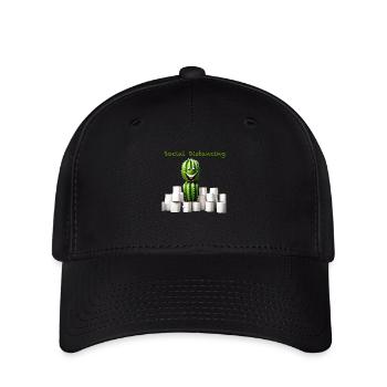 Social Distancing - Flexfit Cap - Schwarz - Vorne