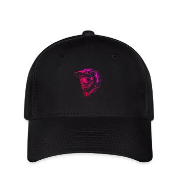 Mountainbiker Mountainbike Damen Radfahrer - Flexfit Cap - Schwarz - Vorne