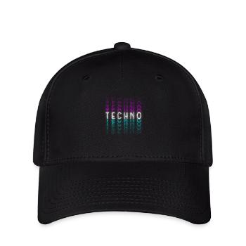 Techno Festival Dubstep Jumpstyle - Casquette Flexfit - noir - Devant