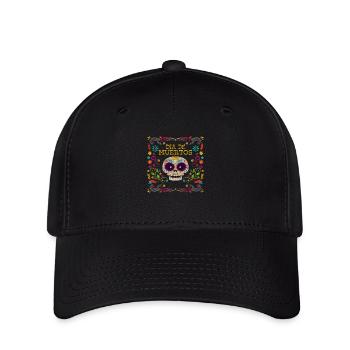 Dia de Muertos Skelett - Flexfit Cap - Schwarz - Vorne