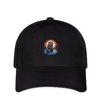 Effrayant Halloween Party Costume Loup-Garou Pêche - Casquette Flexfit - noir - Devant