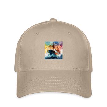 Schiff Tanker - Flexfit Cap - Khaki - Vorne