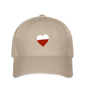 Pologne Cœur - Casquette Flexfit - kaki - Devant