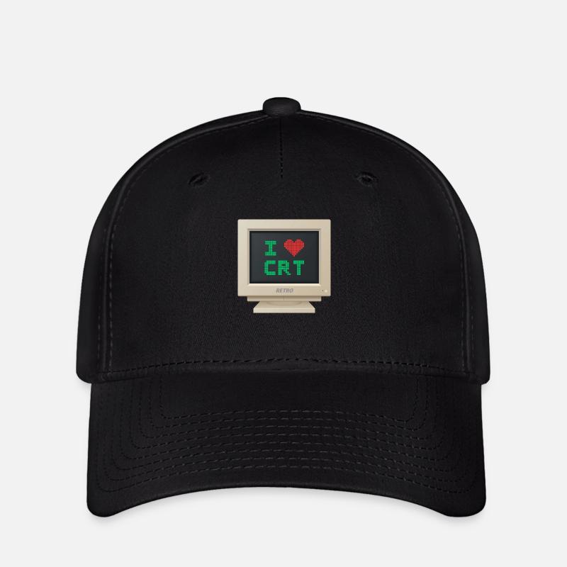 CRT design - I love CRT - Flexfit Cap - black