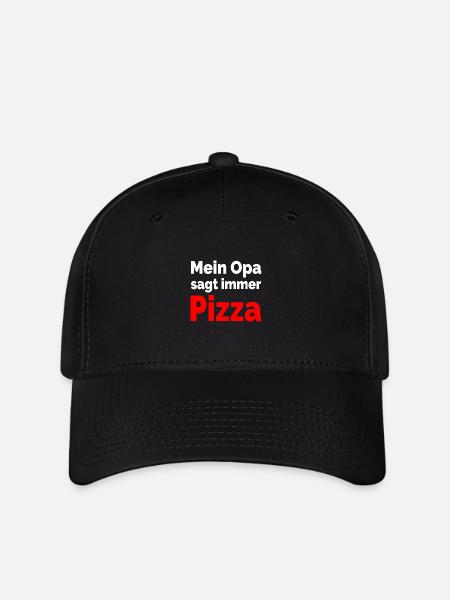 Pizza - Flexfit Cap - Schwarz