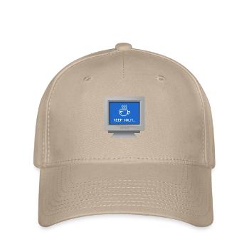 CRT "Keep Calm" Wallpaper - Flexfit Cap - khaki - Front