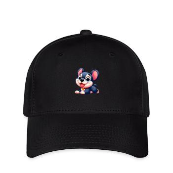 French Bulldog 7 - Flexfit Cap - black - Front