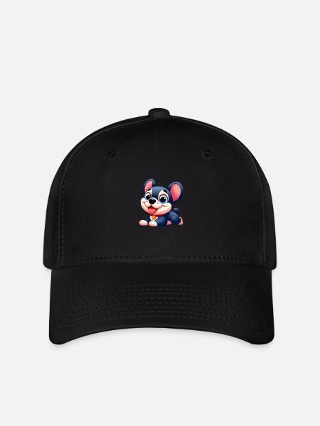 bouledogue français 7 - Casquette Flexfit - noir