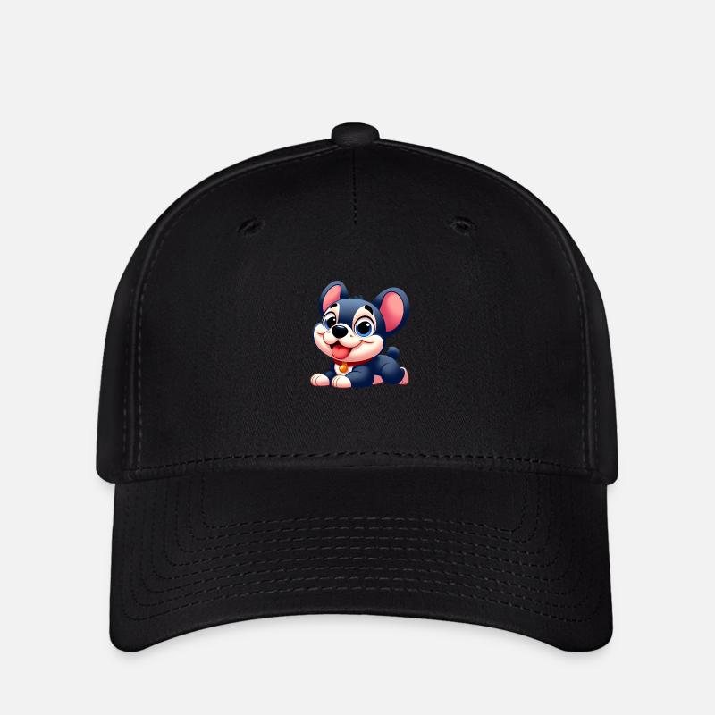French Bulldog 7 - Flexfit Cap - black