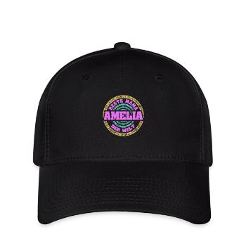 Mutter Amelia - Flexfit Cap - Schwarz - Vorne