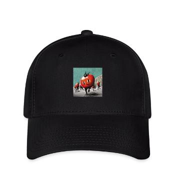 Mars des tomates - Casquette Flexfit - noir - Devant