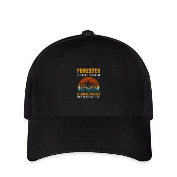 Förster Forst Wälder Baum - Flexfit Cap - Schwarz - Vorne