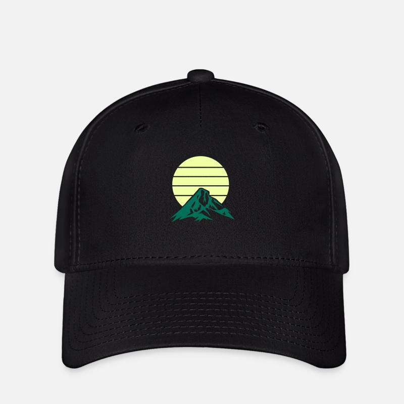 Mountains Mountains - Flexfit Cap - black