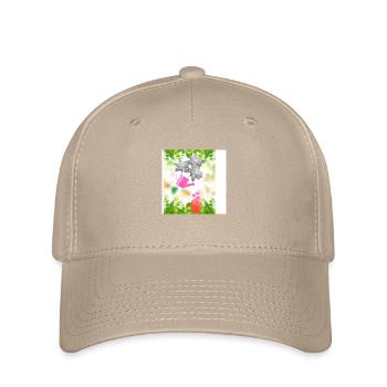 Blumen - Flexfit Cap - Khaki - Vorne