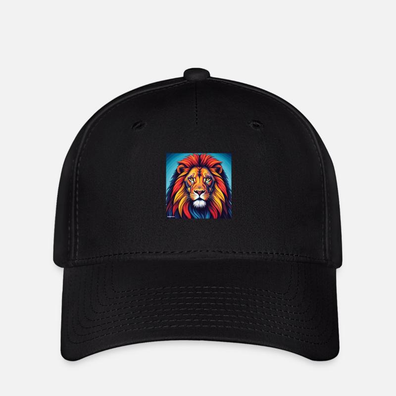 Lion Gemini - Flexfit Cap - black